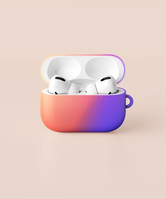 Designer Airpod Pro Case In Gradient Rainbow Color