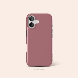 Rose Pink Phone Case, Dusty Pink iPhone 14 Case, Minimalistic iPhone 13 Case, Blush iPhone 12 Case, iPhone 11 Case, Galaxy S23 Case image 2