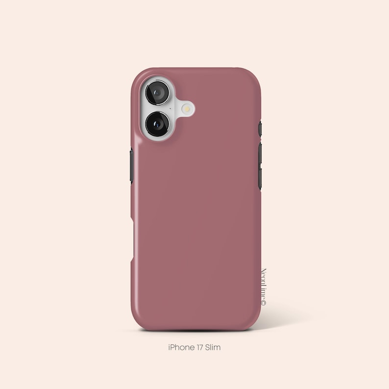 Rose Pink Phone Case, Dusty Pink iPhone 14 Case, Minimalistic iPhone 13 Case, Blush iPhone 12 Case, iPhone 11 Case, Galaxy S23 Case image 2