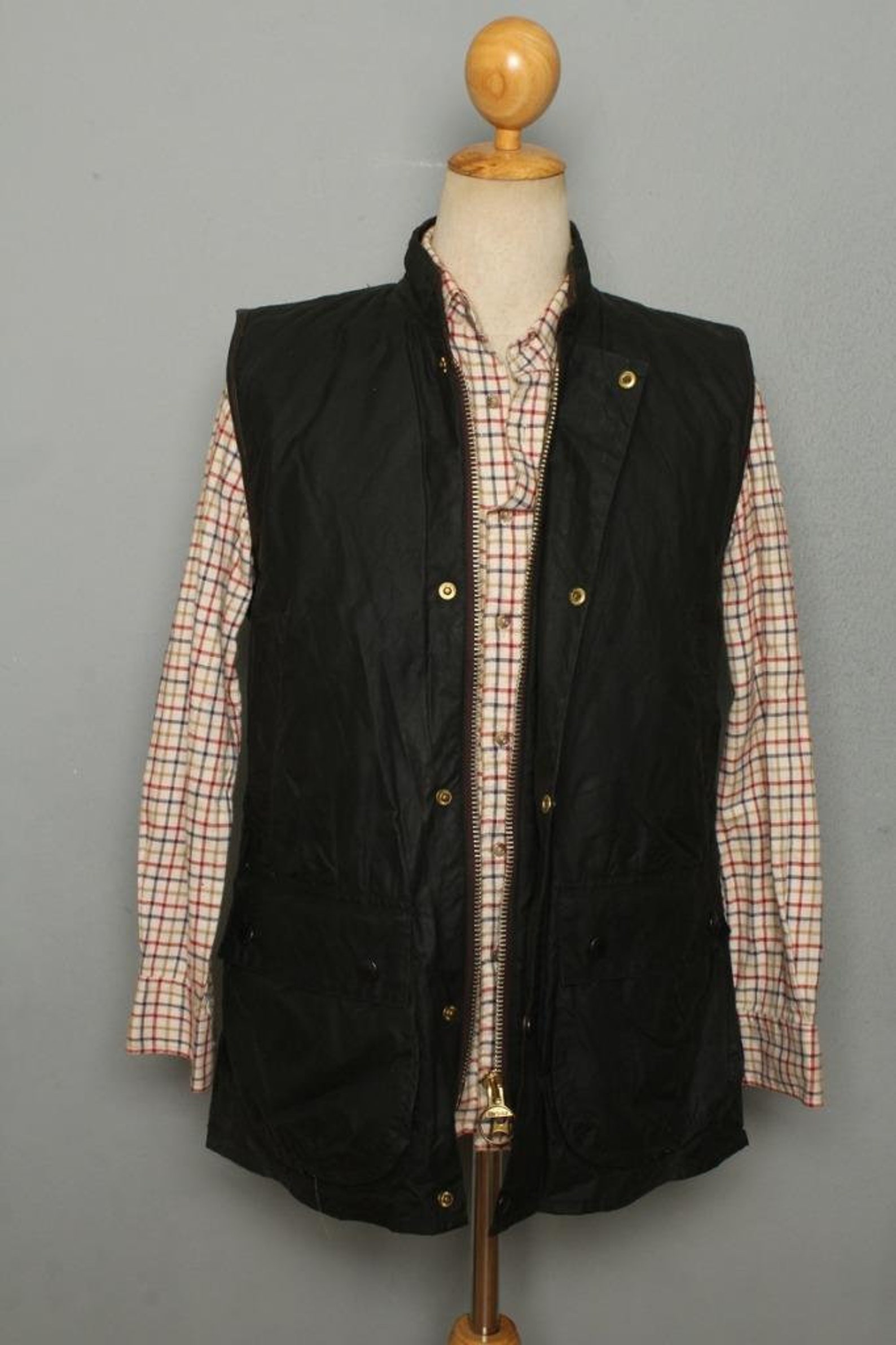 BARBOUR Westmorland WAXED Gilet Vest Green Size Medium Etsy