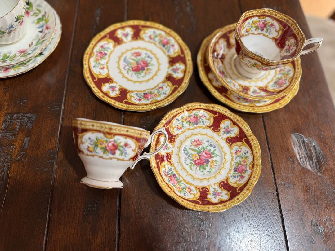 Royal Albert Lady Hamilton Tea Trio Etsy