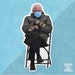 Bernie Sanders Mittens Vinyl Waterproof Sticker 