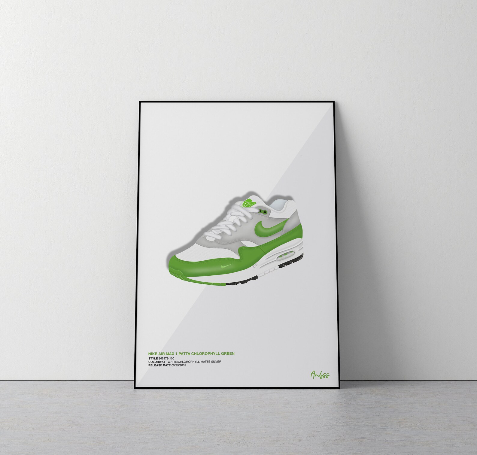 nike air max 1 patta chlorophyll green