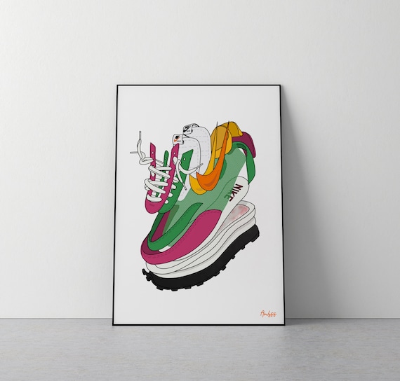 Poster Nike x Sacai Pine Green