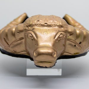 Tête de taureau avec bol en plâtre cornes détenteur de la clé Bull de bol à décor gothique Cendrier de taureau Bibelot Porte-bijoux Boîte de rangement image 2