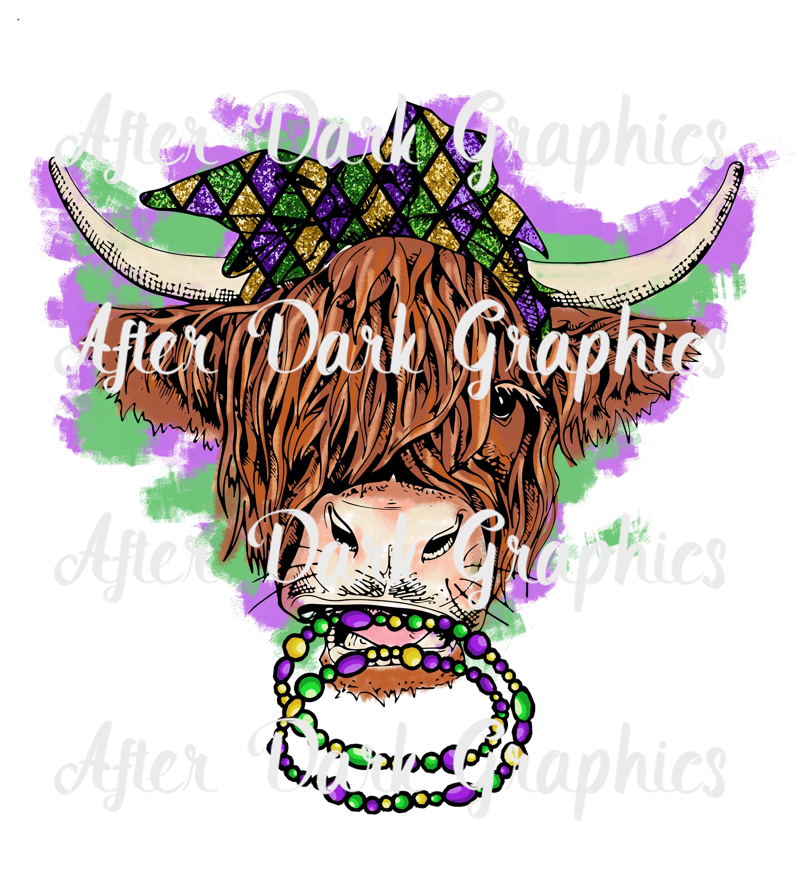 mardi gras cow