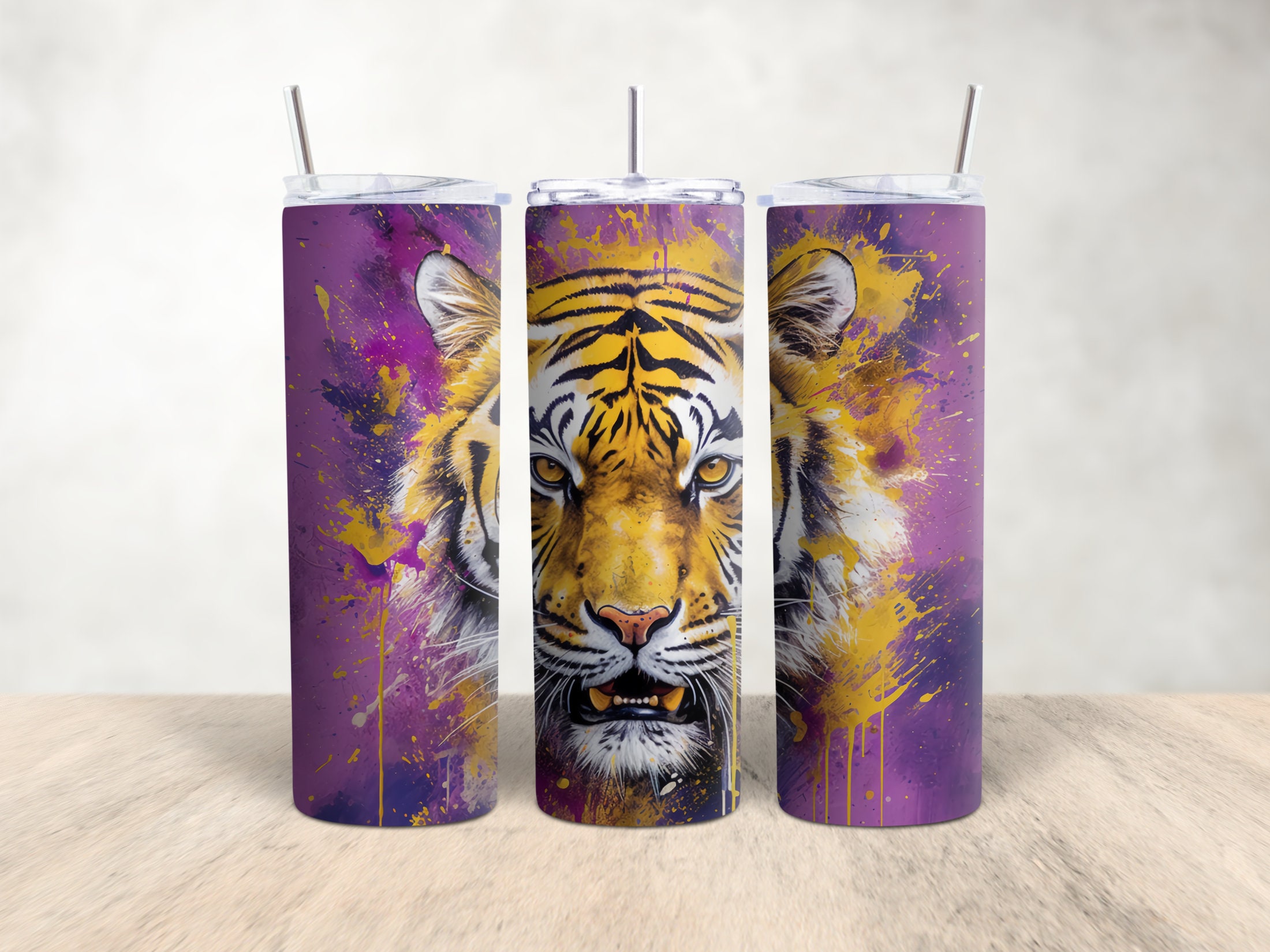 Lander Tiger Football Tumbler