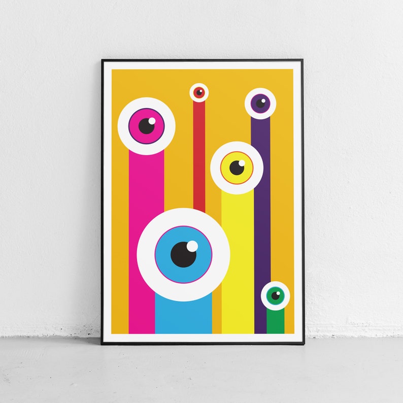 Eye in the Sky, Abstract Art Print. - Etsy