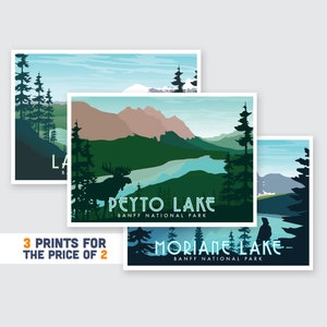 Banff National Park, Canada Collection. 3 for the price of 2.