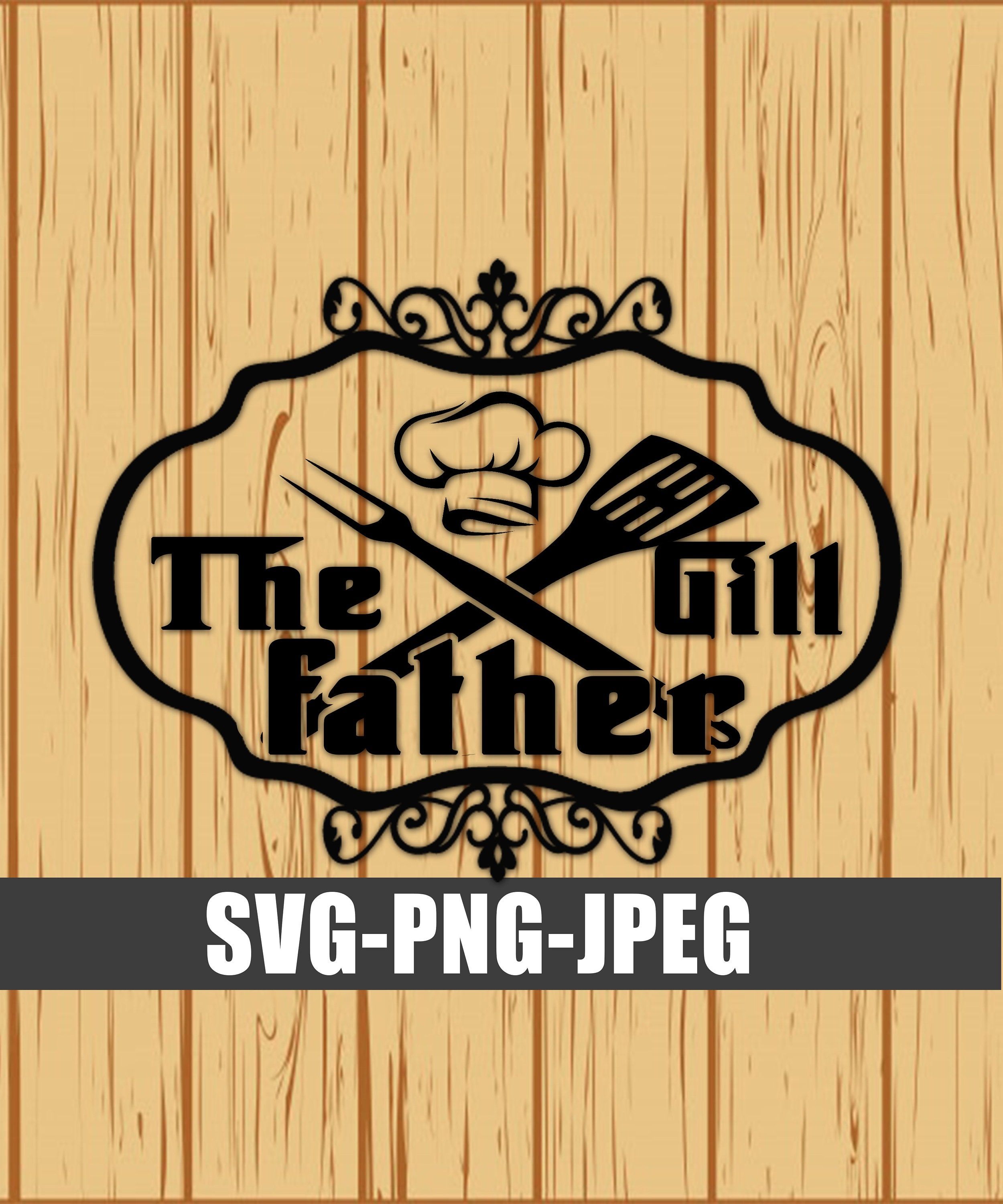 The Grillfather Svg Dad Svg The Grill Father SvgGrill Etsy