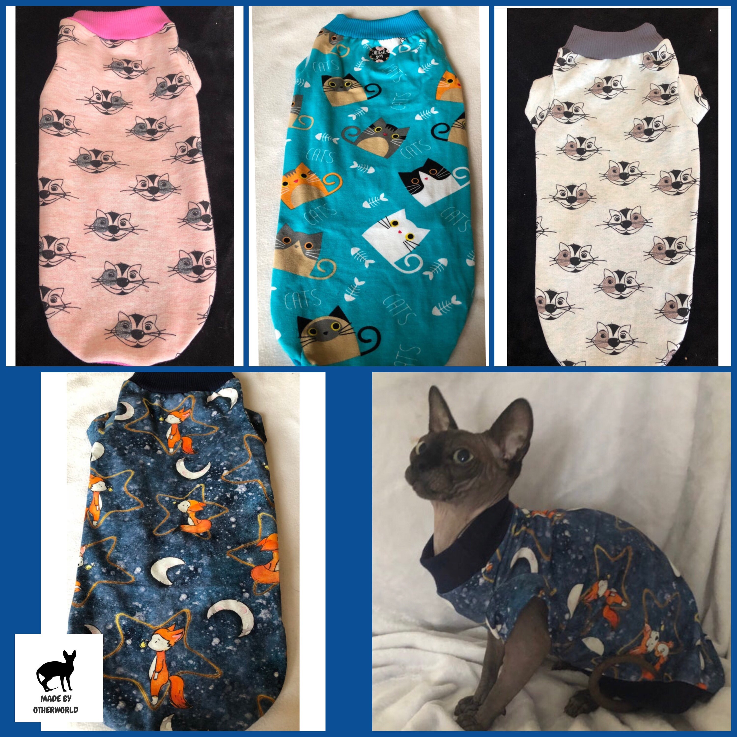 etsy sphynx clothes