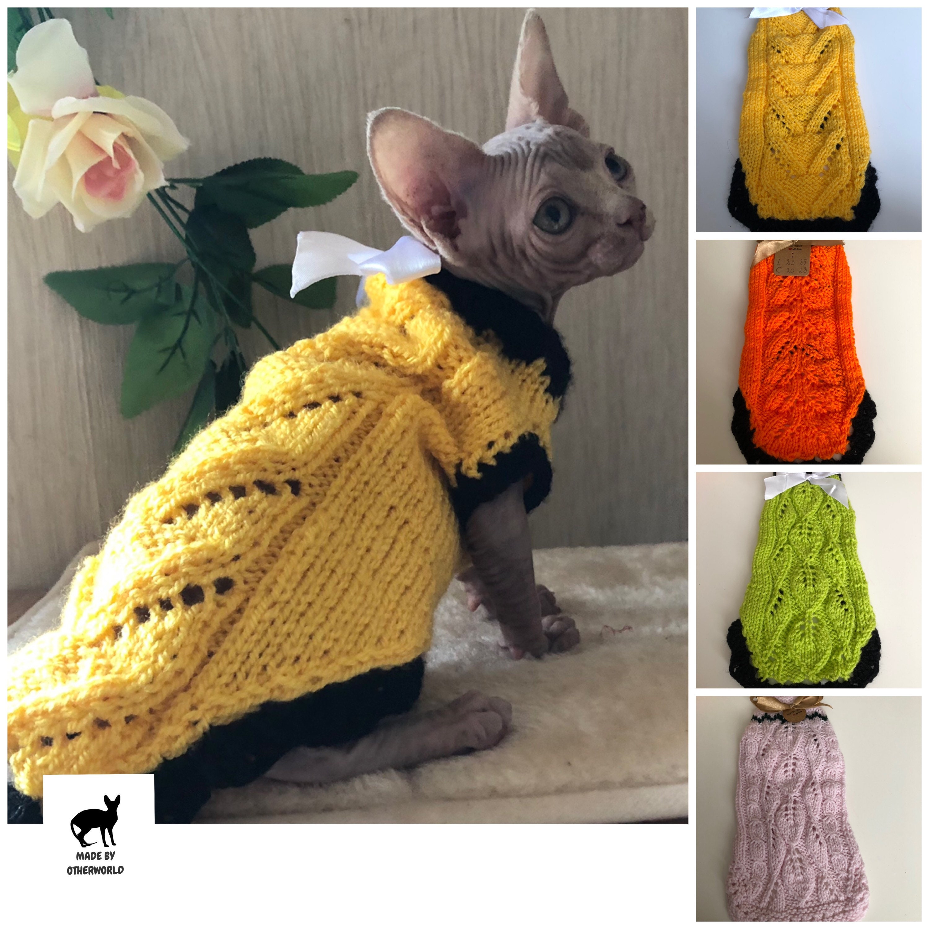 Cheap Christmas Pet Cat Clothes For Small Cats Sphynx Winter Warm Knitted  Cat Vest Sweater Costumes Kitten Coat Jacket Chihuahua Yorkshire Pet Dog  Clothing