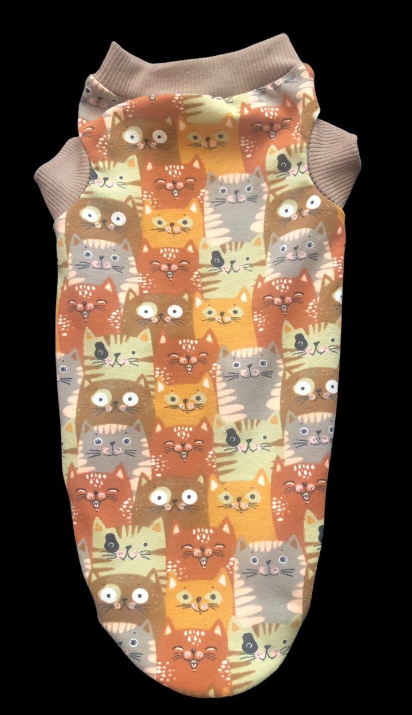 Clothes for Sphynx Cats and Other Cats. Top for Sphynx.outfit Etsy UK