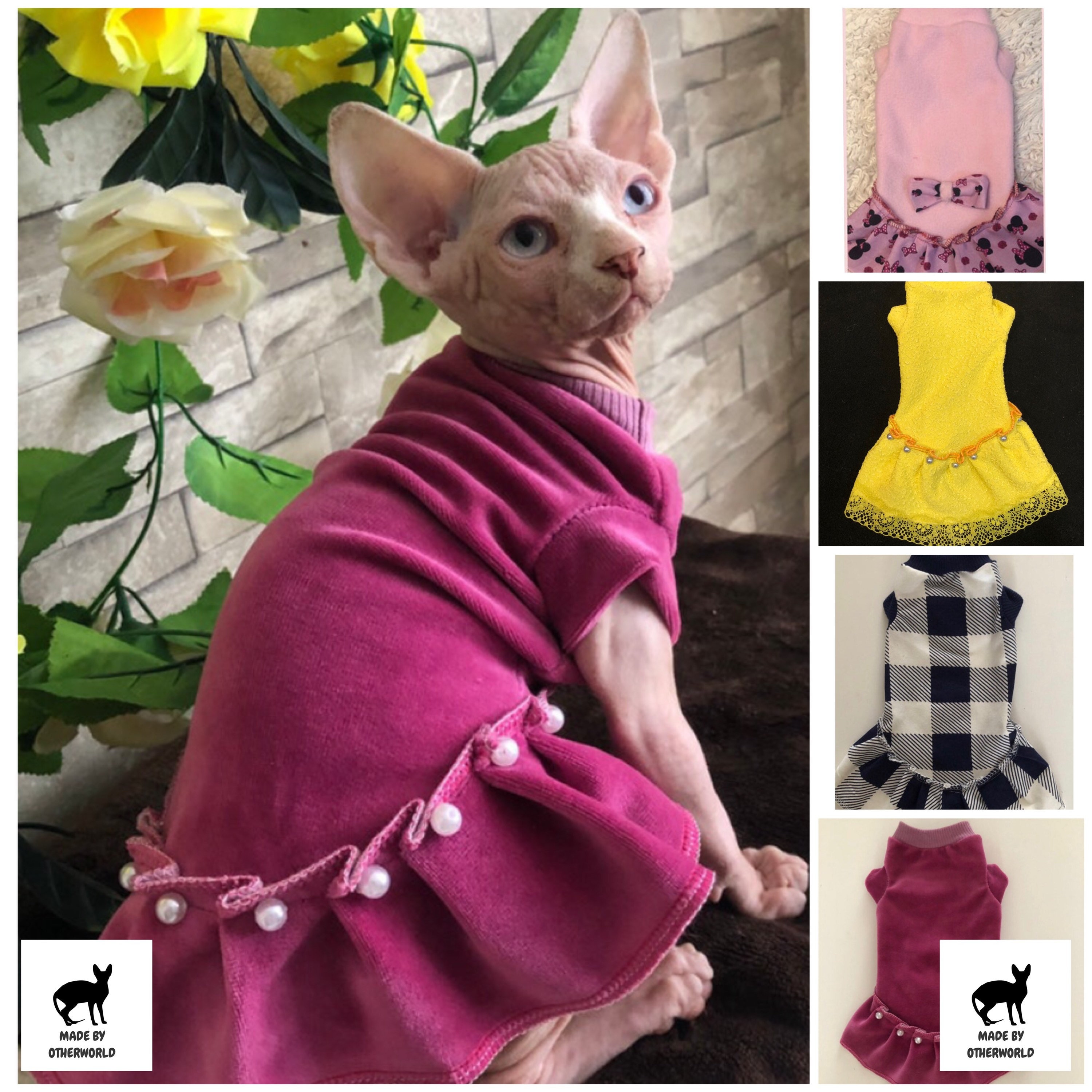 Monkey Cat Sweater for Cats Kittens Hairless Cats Small Dogs Puppies Cat  Clothes for Indoor Cats Cat Clothing Cute Cat Accessories