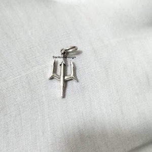 Beautiful Trident 925 Sterling Silver Charm Pendant,Designer Trident 925 Sterling Silver Charm Pendant,Handmade Pendant Jewelry,Gift