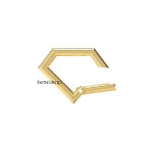 14k Solid Gold Diamond Shape Openable Enhancer Lock,Beautiful Enhancer 14k Solid Gold Enhancer Charm Lock,Gold Lock,Handmade Lock Jewelry