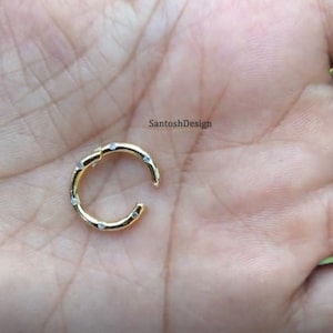 14k Solid Gold Round Both Side Diamond Lock Clasp,Beautiful Round Openble Diamond 14k Solid Gold Lock Clasp,Handmade Clasp Jewelry