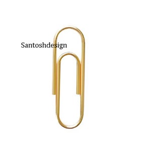 14k Solid Gold Peperclip Pendant,14k Solid Gold peperclip Lock,Beautiful Peperclip Gold Charm Pendant,Handmade Pendant Jewelry,Gift