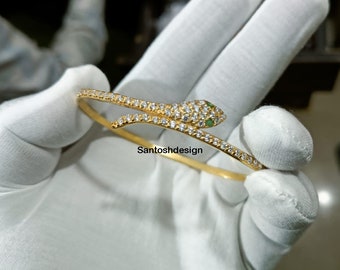 日本未入荷 CRAFTD London SNAKE BRACELET 4MM Lab-Created Emerald & White Lab-Created Sapphire Snake
