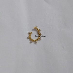 14k Solid Gold Diamond Enhancer Holder Lock,Beautiful Designer Diamond Gold Enhancer Charm Lock,Handmade Lock Jewelry,Gift