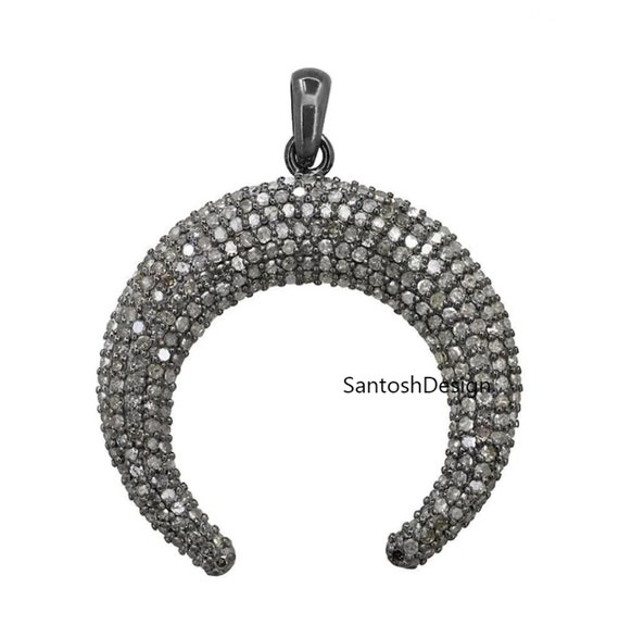 Buy Horse Shoe 925 Sterling Silver Charms Pendant,oxidized Horse