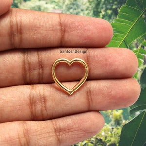 14k Solid Gold Heart Enhancer Carabiner Lock Clasp,Beautiful Heart Enhancer Lock Clasp 14k Solid Gold,Handmade Clasp Jewelry,Gift