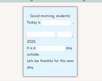 Homeschool Morgen Nachricht druckbar • beschäftigt Buch druckbar (PDF)