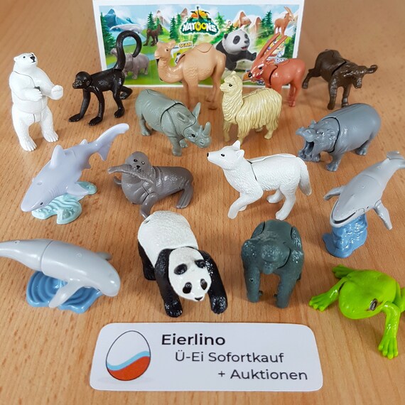 Kinder Surprise Animais New 2022 KINDER Set: Natoons Animals Around the Globe FULL - Etsy
