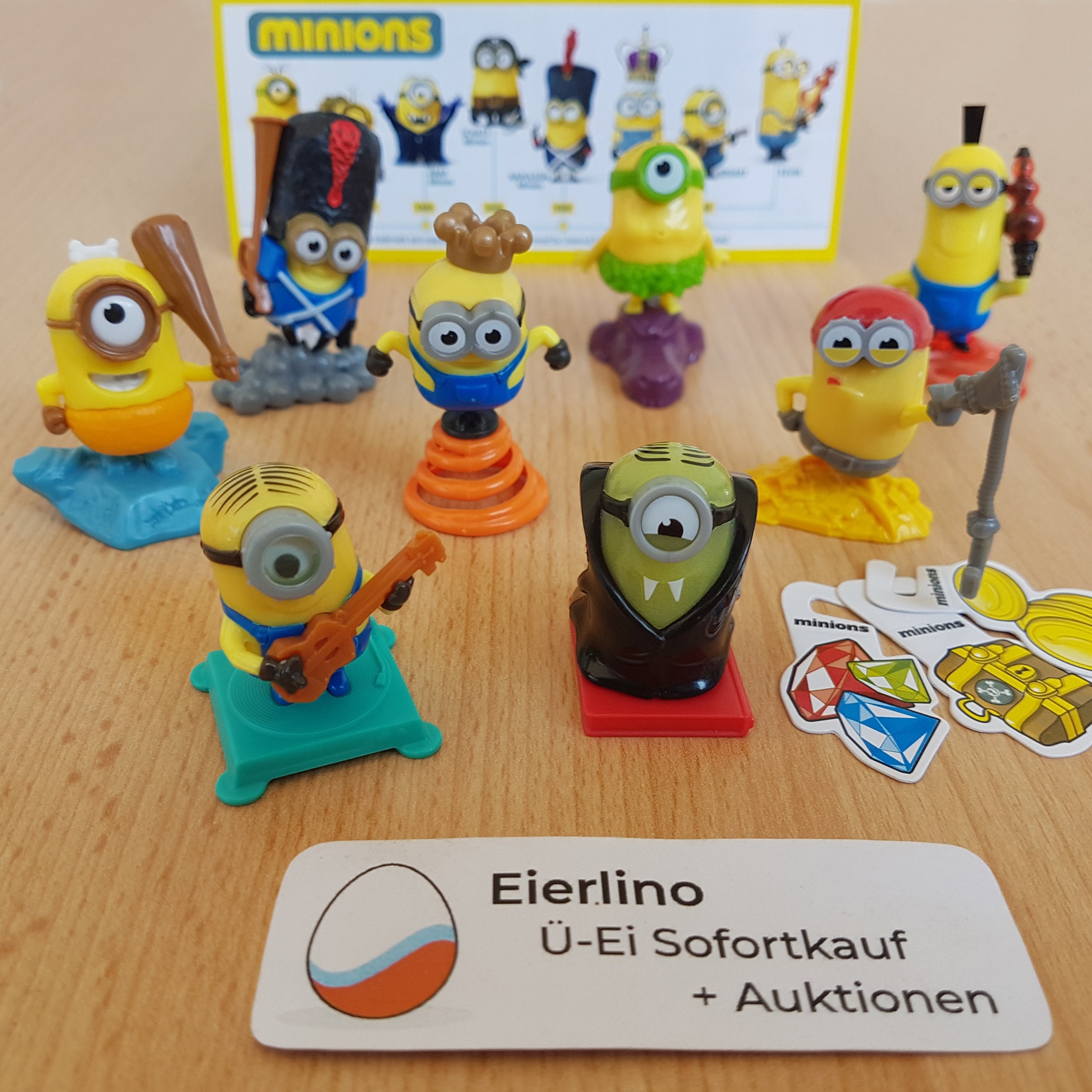 Minions Despicable Me Movie Figurine Full Set Kinder Etsy