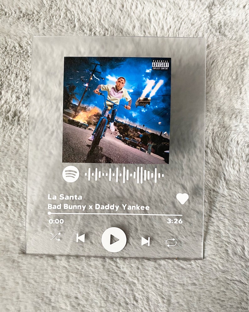 CUSTOM Spotify Glas Kunstwerk Musik Glas Plaque Spotify Etsy