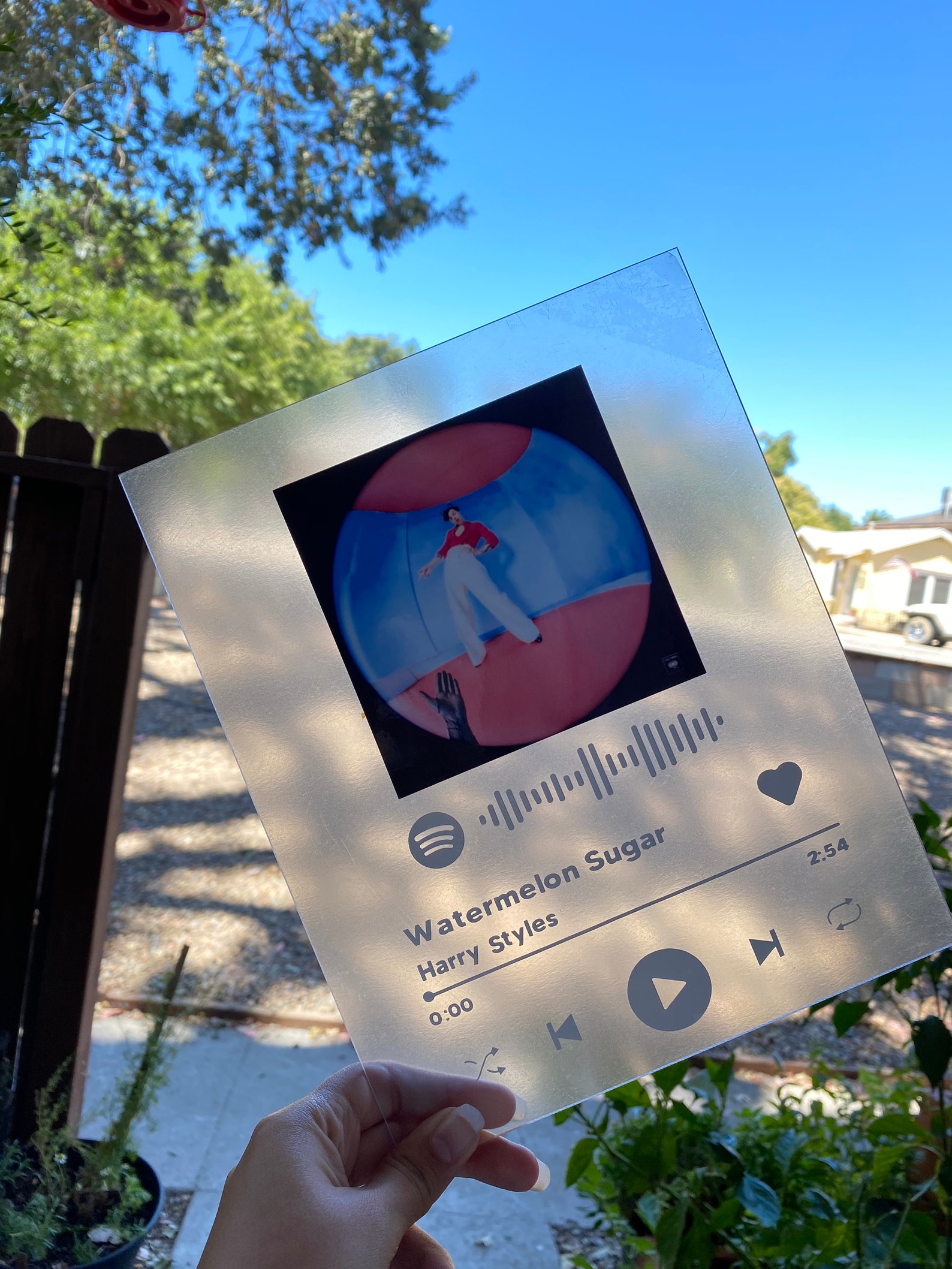 CUSTOM Spotify glass artwork Music glass plaque Spotify Etsy