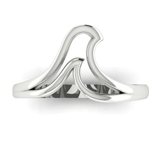 Sterling Silver Wave Ring: Handmade Ocean Jewelry