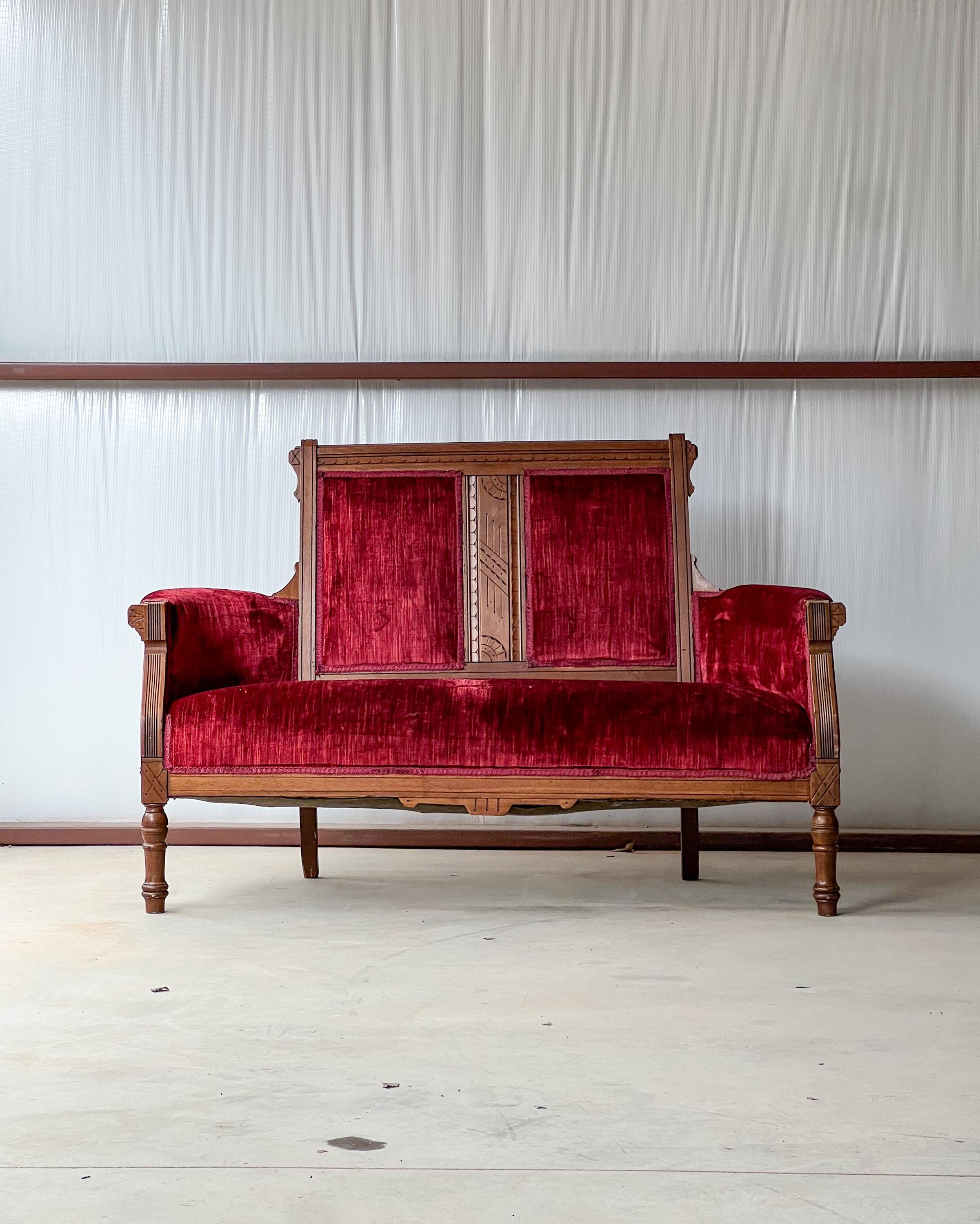 Antique Settee - Etsy