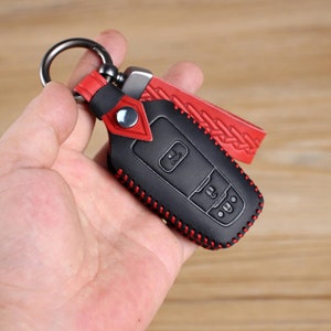 Étui porte-clés en cuir, étui pour télécommande intelligent, compatible Toyota Highlander, 4Runner, Rav4, C-HR, Prius, Corolla, Avalon ou même Ksys