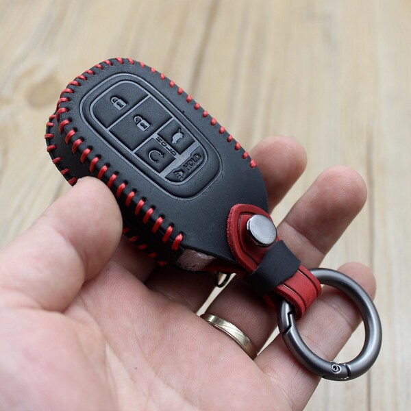 Honda Crv Key Fob Battery 4 Buttons Smart Key Fob Case Shell Fit For Honda Accord Civic CR-V CR-Z HR-V Pilot Keyless Entry Remote Control Car Key Fob Cover Casing (1 Honda