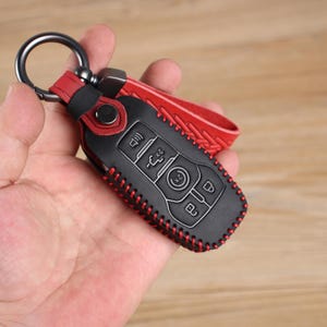 Leather Key Fob Cover: Ford Mustang, Bronco, Lincoln Aviator