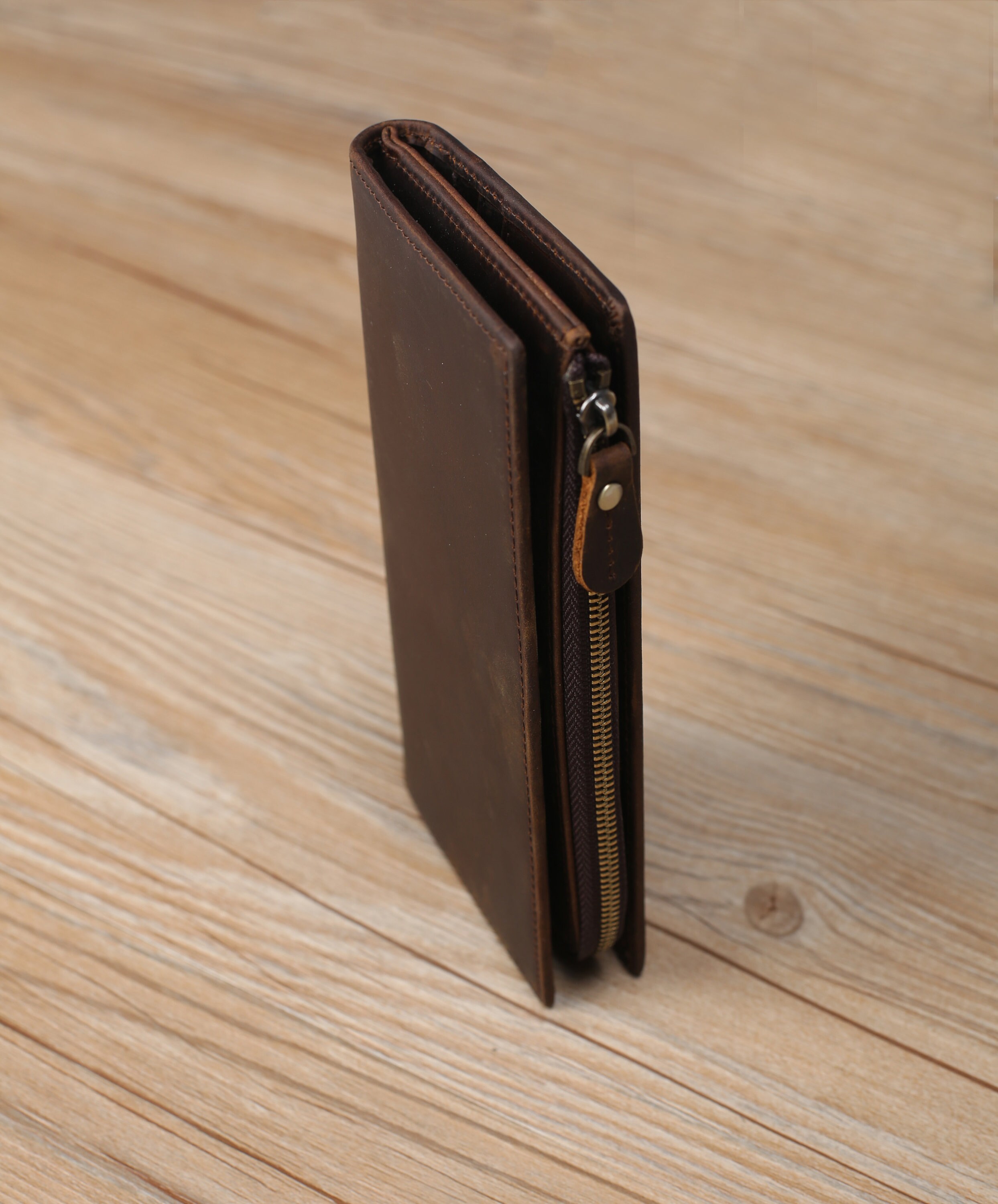 Personalized Leather Wallet Full Grain Leather Slim Wallet Etsy