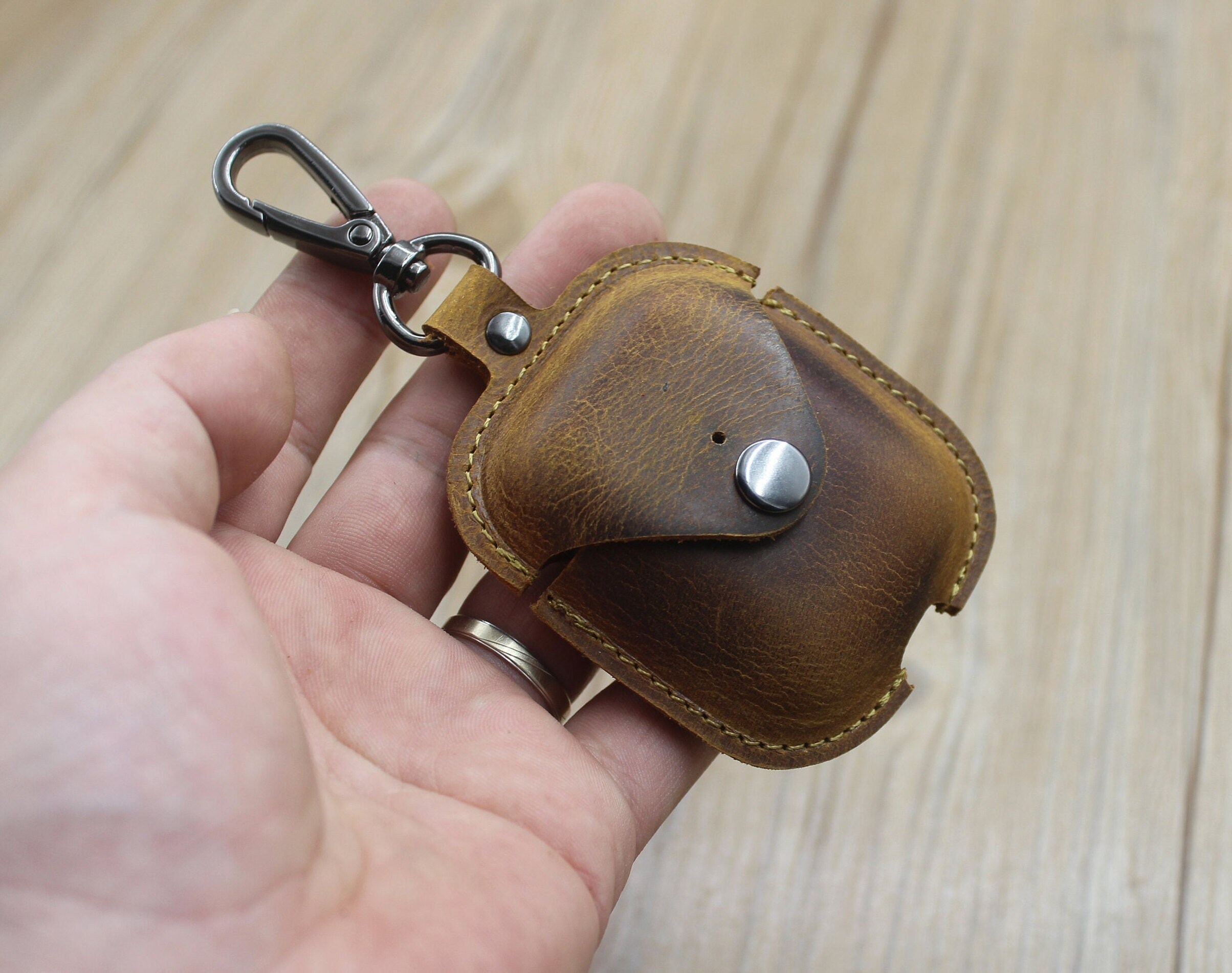 Apple Airpods Leather Case, Leather Cover for Airpods 1st-2nd