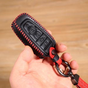 Leather Key Fob Cover: Ford Mustang, Bronco, Lincoln Aviator