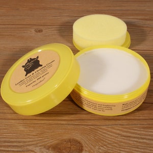 Leather Care & Cleaning Cream, Multi-Purpose Leather Cleaning and Maintenance Balm, 260 grams. Suitable for leather bags, leather shoes etc.