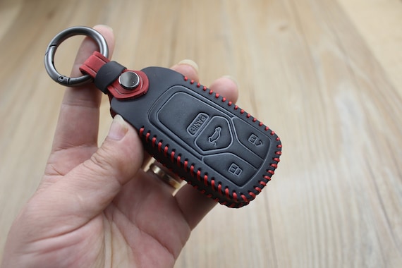 Audi Serie Fernbedienung Schlüsseltasche, Leder Auto Schlüsselanhänger Hülle,  Smart Key Case für A3 A4 A5 A6 A7 A8 TT R8 RS Q5 Q7 Q8 - .de