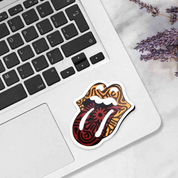 Rolling Stones Tongue Sticker | Water Bottle Stickers | Laptop Stickers | Waterproof Stickers | Lips | tongue | Instagram | band