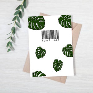 Plant Lady | Pflanzen | Blanko Grußkarten | Blankokarten mit Umschlägen