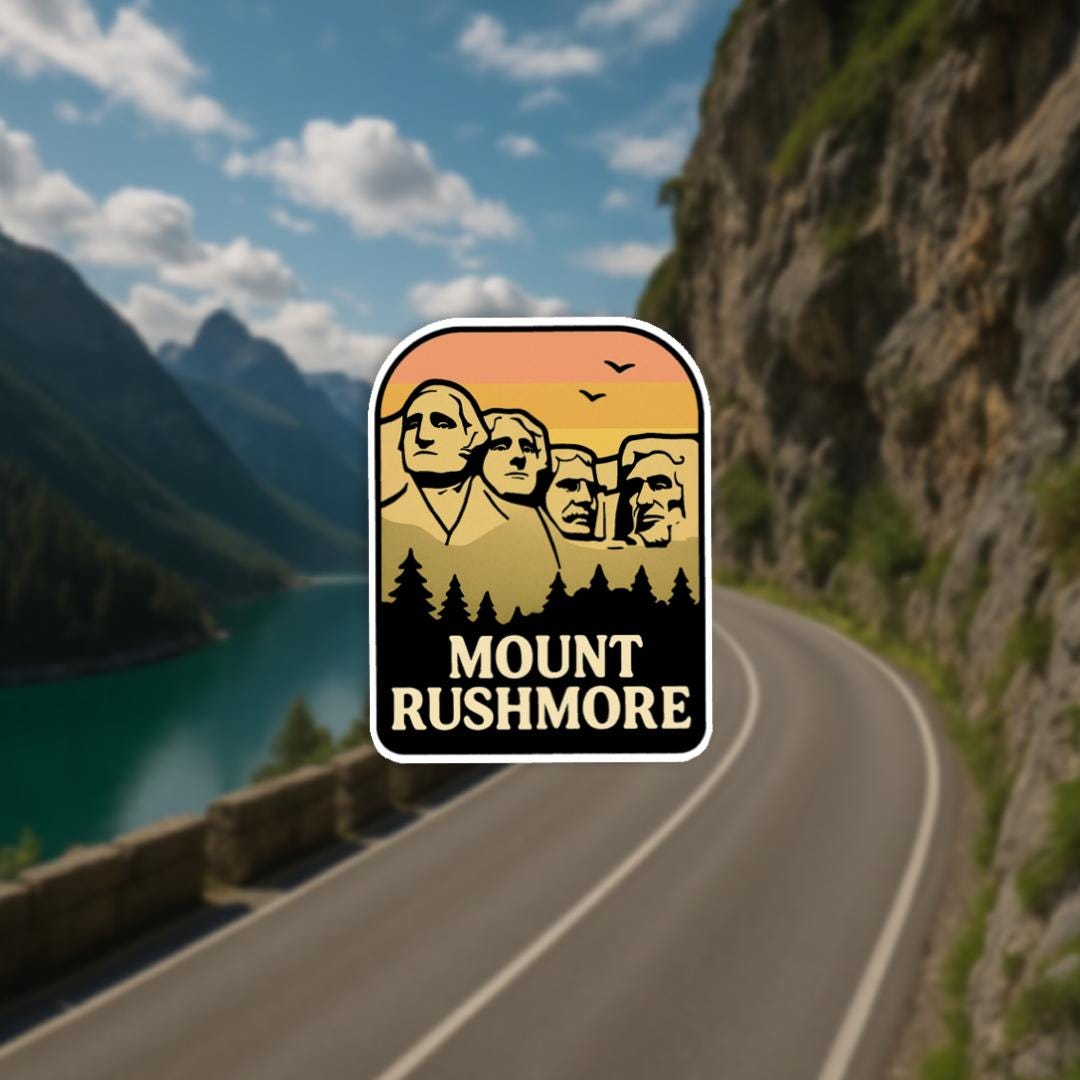 Mount Rushmore Sticker| National Monument| Vinyl Decal | Travel Sticker ...
