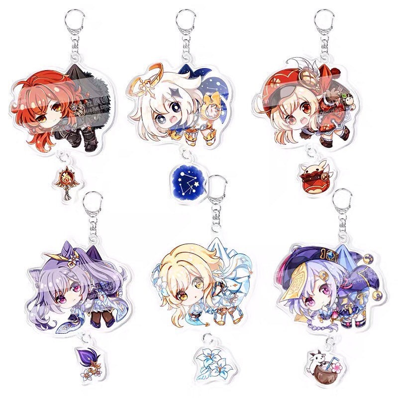 Buy 2 Get 1 Free Genshin Impact Vision Character Acrylic Etsy