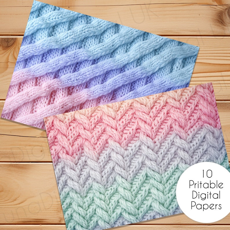 Paper Knitting Patterns Patel Knitting Texture Printable Papers, Junk Journal Background ...