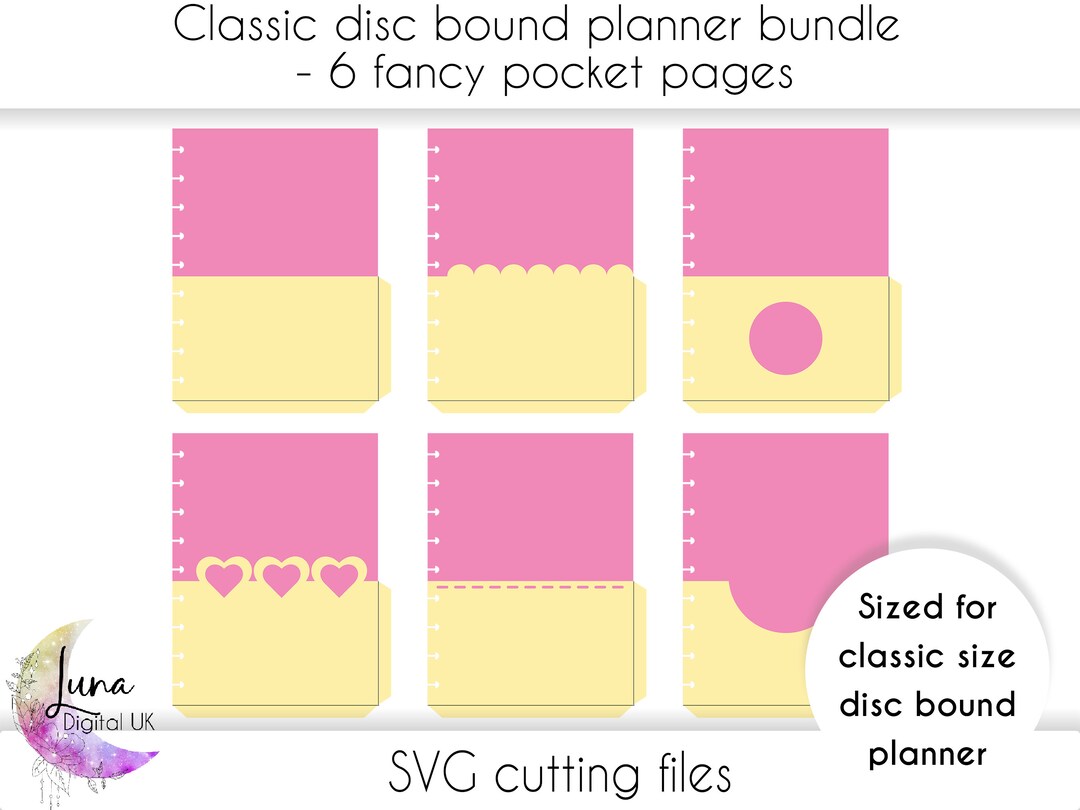 classic-disc-bound-planner-inserts-svg-bundle-6-pocket-pages-etsy-uk