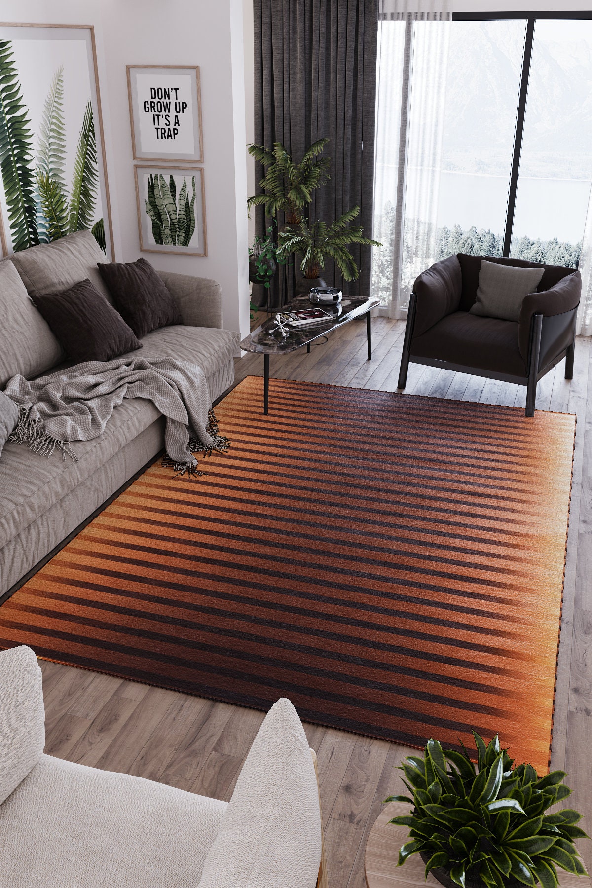 Bereich Teppich gedruckt Teppich Wohnzimmer lebendige Farben | Etsy