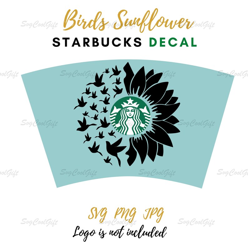 Download Birds Sunflower Starbucks Cup Svg Starbucks Venti Cold ...