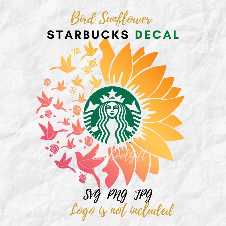 Download Bird Sunflower Starbucks Svg Sunflower Starbucks Cup Svg ...